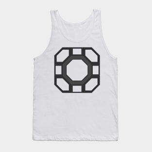 gmtrx lawal charcoal black skeletal truncated cuboctahedron Tank Top